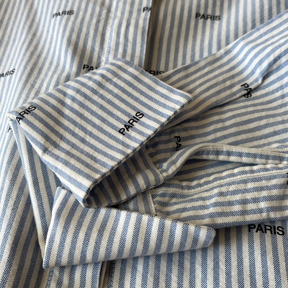 Maison Kitsune Paris Button Down Shirt 34 - Picture 7 of 9